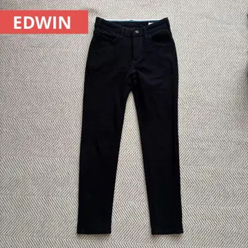 EDWIN 스키니 데님 블랙 XS