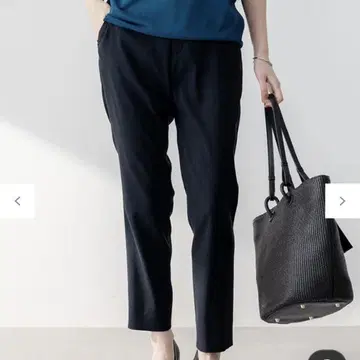 23구 린넨 레이온 스트레치 테이퍼드 팬츠