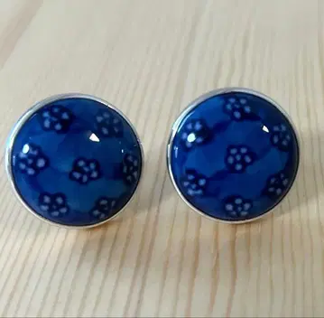 겐에몬 가마 겐 컬렉션 아리타 도자기 커프스 단추 실버제