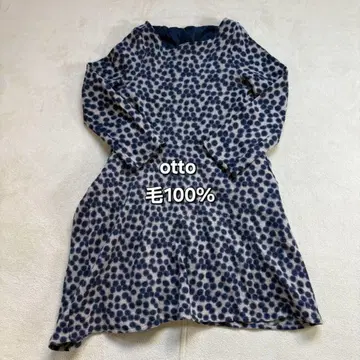 otto 도트 무늬 원피스 레오파드 원피스 모 100%