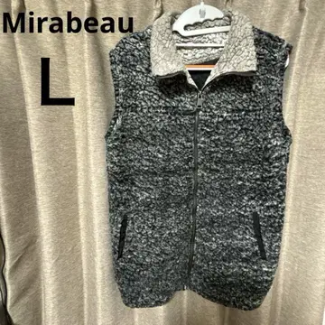 Mirabeau 그레이 플리스 베스트 L 사이즈 복슬복슬 양처럼 따뜻한
