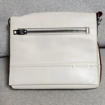 BALLY 화이트 메신저 백 숄더백