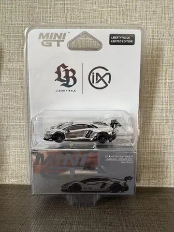 MINI GT imx 한정판 LB 람보르기니 아벤타도르 실버