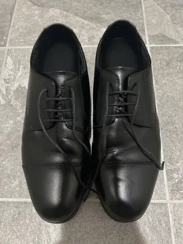 블랙 드레스 신발 레이스업
