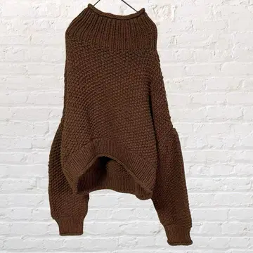 10561 투디풀 숏 터틀넥 니트 스웨터 두꺼운 원단 구제 의류