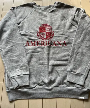 Americana 그레이 로고 맨투맨