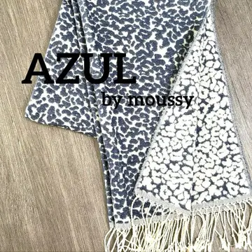 AZUL by moussy 레오파드 히우 무늬 머플러