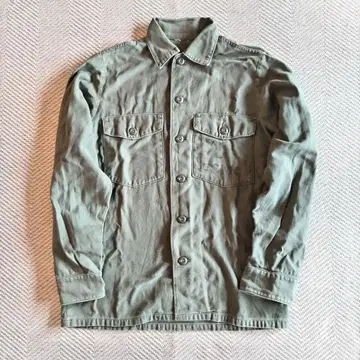 USMC 미군 유틸리티 셔츠 OG107 1970년 익명 배송