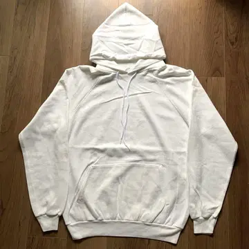 80s Hanes 풀오버 후드티 L 화이트 Hanes 후드티 L