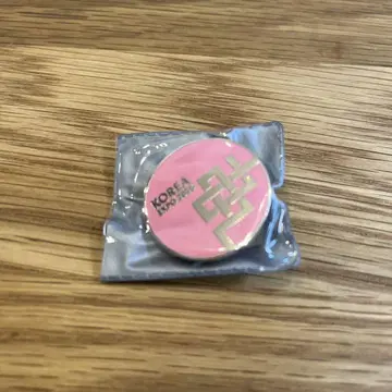 KOREA 핀 배지 핑크 미개봉 오사카 간사이 만박 EXPO