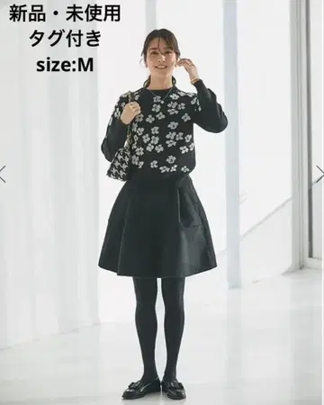 하이웨스트 플레어 큐롯 (블랙) M 사이즈