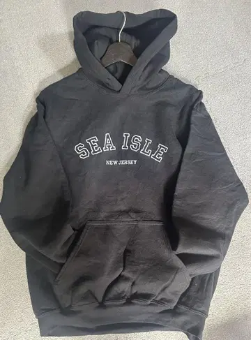 SEA ISLE, NEW JERSEY 후드티 블랙