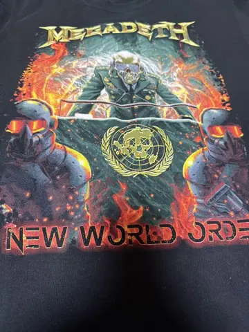 MEGADETH NEW WORLD ORDER 셔츠