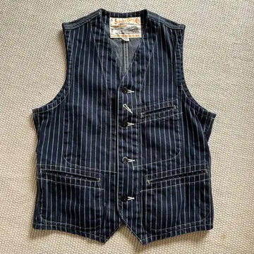 Sugar Cane & Co. 스트라이프 베스트 36