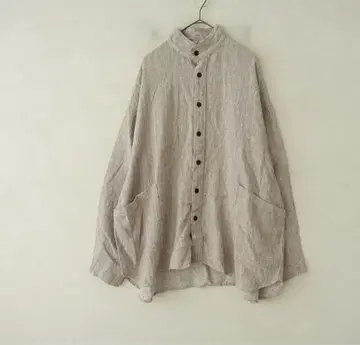 nest Robe CONFECT 린넨 실크 스모크 셔츠