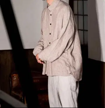 nest Robe CONFECT 린넨 실크 스모크 셔츠