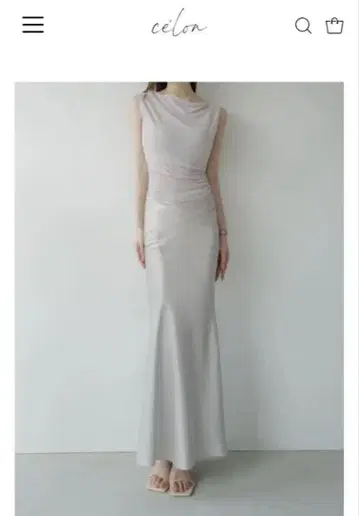 maisn celon sheer nuance gathered dress