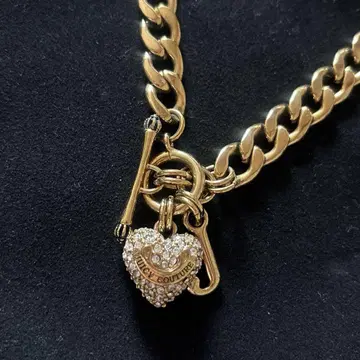 juicycouture 골드 체인 목걸이 하트 참 포함