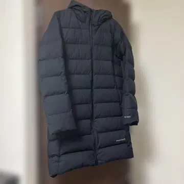 mont-bell WINDSTOPPER 롱 다운 자켓 블랙