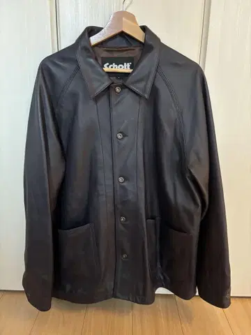 Schott 가죽 커버올 L