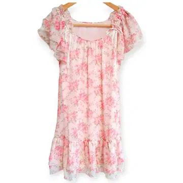 가격 인하! [새상품급] L'EST ROSE 반팔 원피스 핑크 로즈