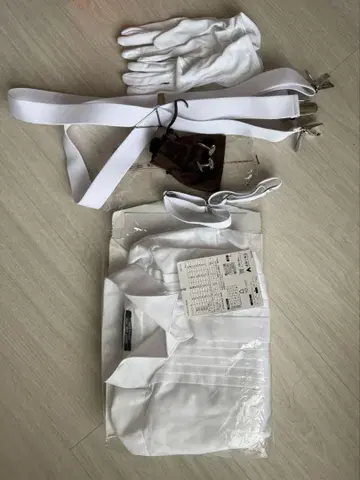 결혼식 웨딩 신랑 잡화 세트 셔츠 커프스 장갑 서스펜더