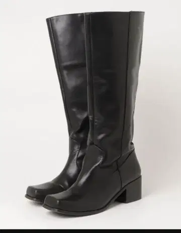 MOUSSY 롱 부츠 스퀘어토