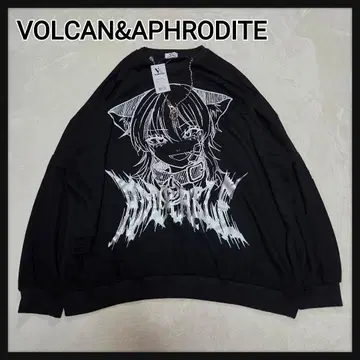 [택 포함 새상품] VOLCAN&APHRODITE PET 데미지 맨투맨