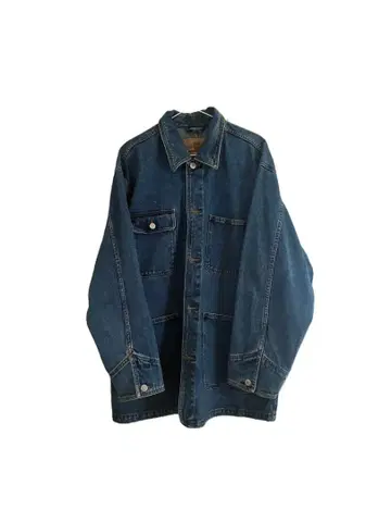 레어 구 유니클로 데님 자켓 데님 커버올 빈티지 90s