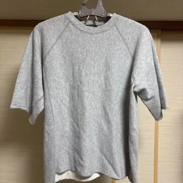 아페쎄 APC 맨투맨 트레이닝복 7부 소매 그레이 남성용 S 사이즈