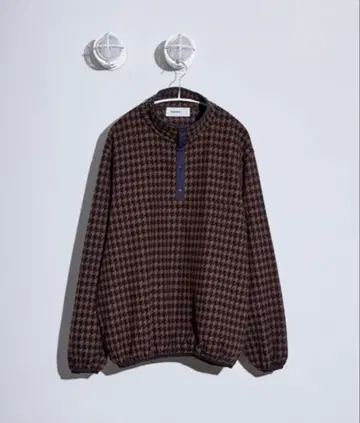 everyone houndstooth snappulloverfleece