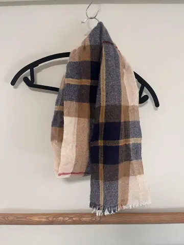 Aquascutum 캐시미어 체크 머플러