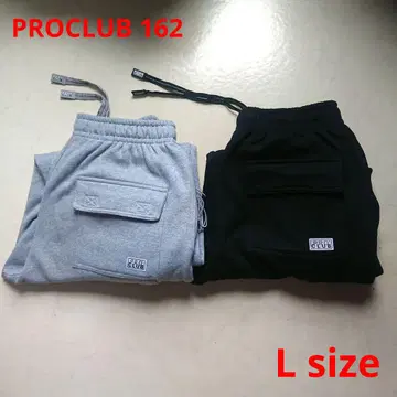 PROCLUB 162 헤비 웨이트 카고 스웨트 팬츠 2색 세트