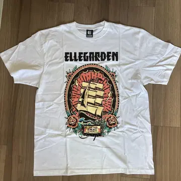 ELLEGARDEN 화이트 반팔 티셔츠