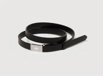 AURALEE SLIDE BUCKLE BELT BLACK M