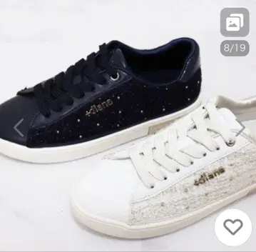 +diana 스터드 트위드 스니커즈 네이비 23.5cm 새상품급