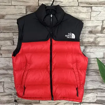 THE NORTH FACE 다운 베스트 빨간색