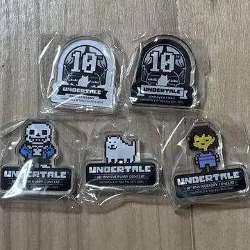 Undertale 10주년 기념 콘서트 회장 한정판 캡슐 토이 5종 세트