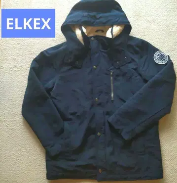 ELKEX 후드 부착 마운틴 후드티 블루종 아우터 남성용 코트