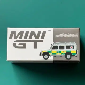 MINI GT 랜드로버 디펜더 110 영국 적십자 새상품급