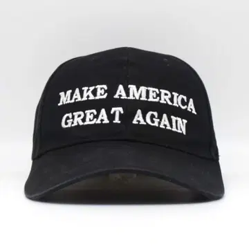 MAGA 미국 트럼프 대통령 자수 캡 블랙 구제 의류 메시지