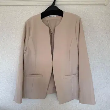 노카라 자켓 베이지