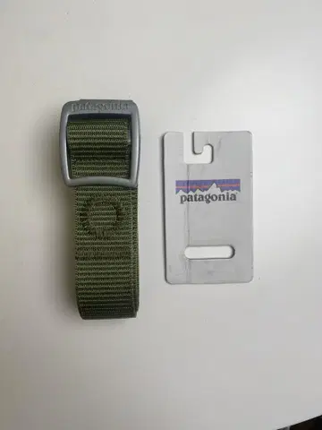 patagonia tech web belt / green