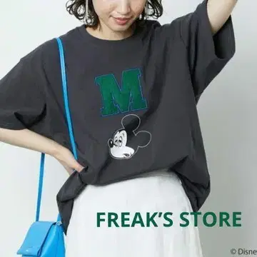 FREAK'S STORE x DISNEY 미키 M 와펜 티셔츠 새상품급