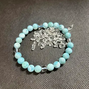 파워스톤 액세서리 팔찌 A 미사용품 약 18cm 스카이블루