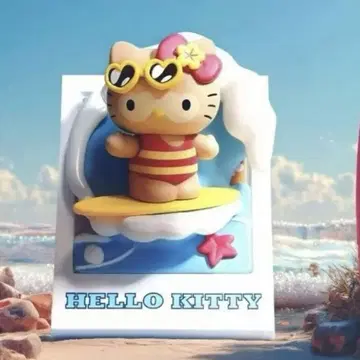 MINISO 헬로키티 키티 일광화상 서핑 산리오 TOPTOY