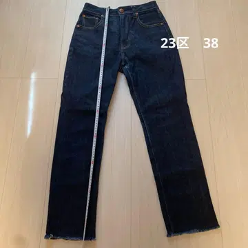 23 사이즈 다크 블루 플레어 데님