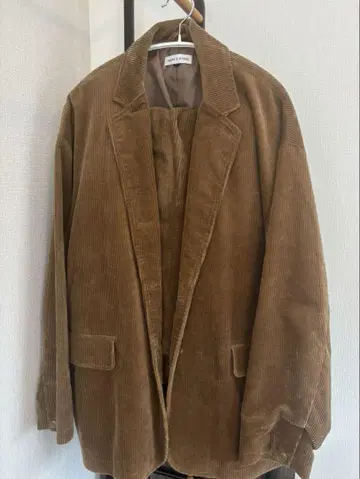 FREAK'S STORE 코듀로이 셋업 브라운 L 사이즈