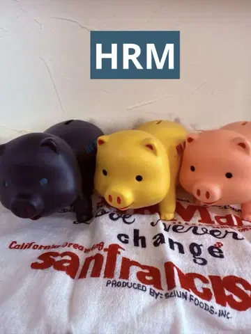 HR MARKET 돼지 저금통 3색 세트