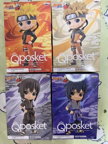 Qposket 나루토 사스케 피규어 4체 세트